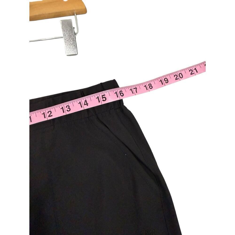Albion Fit Lightweight Black Drawstring Joggers Nylon Spandex Cropped Womens M - Picture 4 of 7